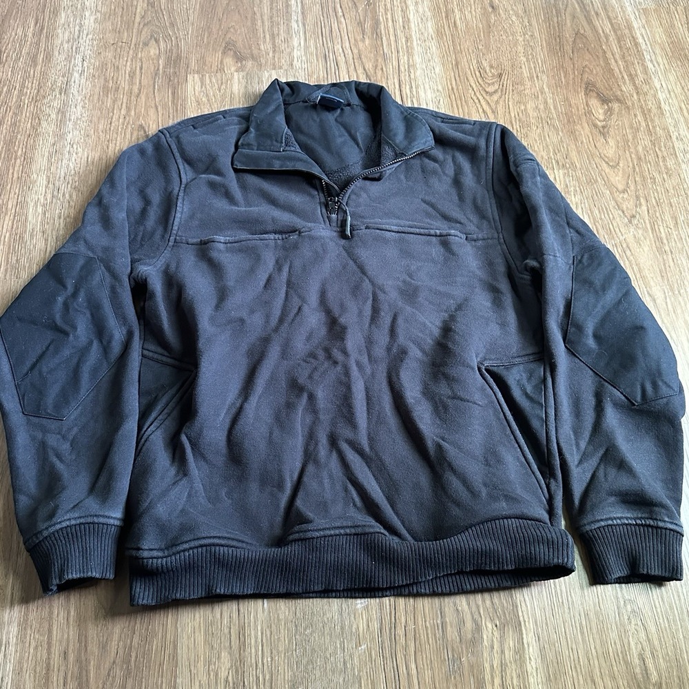 Propper 1/4 Zip Job Shirt Mens M Pullover Tactical Black Pockets